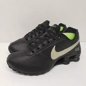 Nike Shox Leather Deliver Black White Shoe Men US Sz 6 Black 317549 010 - Picture 1 of 17