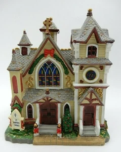 ST. MARTIN'S CHURCH CHRISTMAS VILLAGE LIGHTED BUILDING 2006 LEMAX COVENTRY COVE - Picture 1 of 16