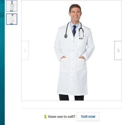 Landau Men's Essential Lab/Scrub Coat style 3140--size 44 - Image 1 of 4