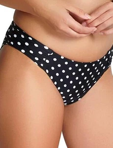 Panache Anya Spot Gather Bikini-Sliphose SW1019 Damen-Bademode schwarz/weiß
