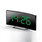 LED Digital Alarm Clock Mains USB/Battery Temperature Large Mirror Display UK!