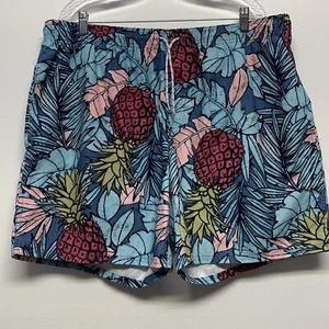 St John's Bay Herren XXL Trunk Pineapple Tropical Badehose Boardshorts - Bild 1 von 6