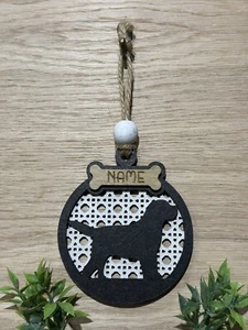 Decorazione natalizia da appendere cane personalizzata regalo labrador - Foto 1 di 1