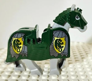 Custom Castle Dark Green Dragon Knight Barding, Horse & Battle Helmet NEW - Bild 1 von 7