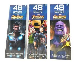 Marvel Avengers Infinity War Puzzle 48 Pieces Lot of 3 Puzzles New Sealed