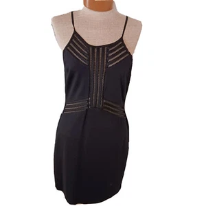 Bodycon-Damenkleid Größe Large schwarz neu ohne Etikett Party Little Black Kleid - Bild 1 von 8