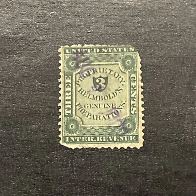 Us Stamp SCOTT #RS107b PRIVATE DIE MEDICINE Used Ng - Image 1 of 2