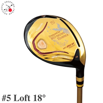 Mutsumi Honma Golf Club Fairway Wood 5W 18° MH250SF Phoenix FW Flex R SR Shaft