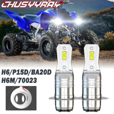 2 bombillas de faros LED H6 aptas para Kawasaki Bayou 220 250 300 400 KLF220A Foto 1 de 4