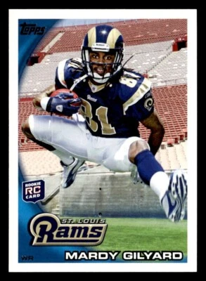 Mardy Gilyard 2010 Topps Rookie Card #264 St. Louis Rams Cincinnati Bearcats - Image 1 of 2
