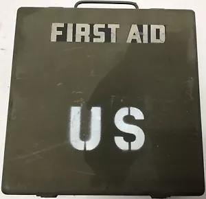 WW2 Life Raft and Lifeboat First Aid Kit W/O Contents Original - Picture 1 of 11