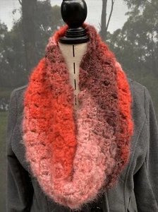 Woman's/Ladies Handmade Crochet Cowl. Neck warmer. Infinity Scarf. Mohair/Wool. - Picture 1 of 7