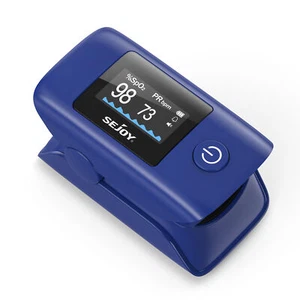 SEJOY Fingertip Pulse Oximeter Blood Oxygen Saturation Monitor SPO2 Rate Meter - Picture 1 of 13