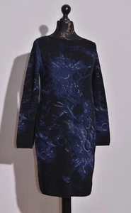 Sarah Pacini Womens Dress Stretch Long Sleeve Cotton Abstract Pattern Size M / L - Picture 1 of 9