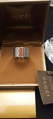  GUCCI ANELLO ALTO  DIA. ARG. 925 % - Immagine 1 di 2