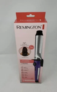 Remington 1 1/4" Ceramic Clipped Curling Iron Purple CI5032 NEW Relaxed Curls - Picture 1 of 9