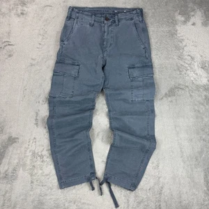 Pantalones cargo American Eagle Outfitters flexibles ajustados azules desgastados elásticos - Imagen 1 de 10