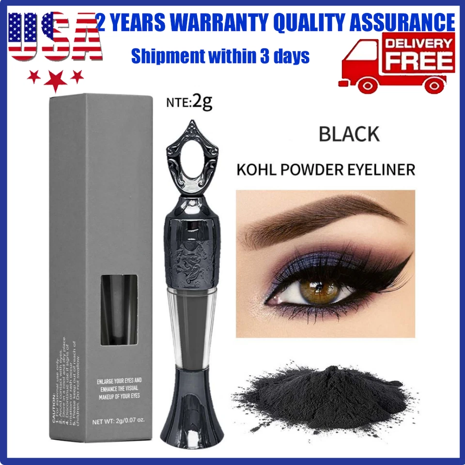 Lasting South African Egyptian Style Eyeliner Powder for Eye Makeup Enhancing - Image 1 of 4