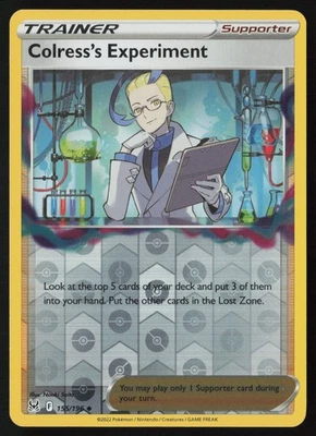 Pokemon Colress's Experiment 155/196 SWSH11: Lost Origin Reverse Holo Pack Fresh - Image 1 of 2