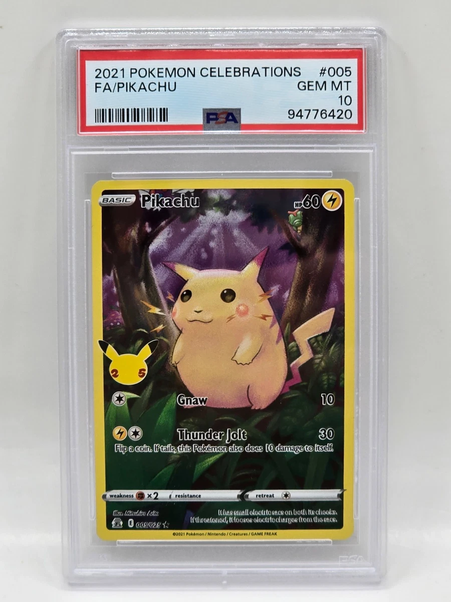Pikachu Pokémon TCG Professional Sports Authenticator (PSA) Grade