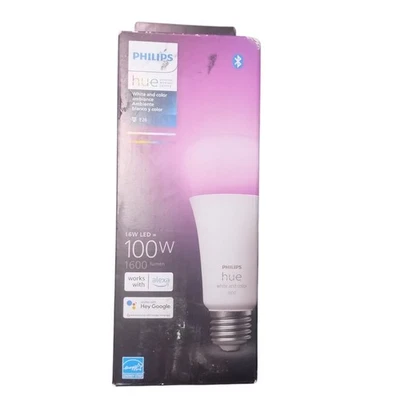 Philips Hue White and Color Ambiance 100W A21 E26 Smart Bulb - Image 1 of 4