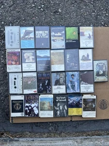 Bread Chicago Alice Cooper Three Dog Bee Gees Star Wars Moody Cassette Lot 25 - Picture 1 of 16