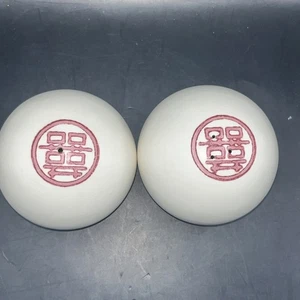 Vintage Mejiro Enterprise Hawaii Ceramic Manapua Pork Bun Set Salt/pepper - Picture 1 of 9