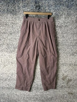 Pantalones Madewell Para Mujer Medianos Malva Pana Cintura Elástica Pierna Cónica Informales Foto 1 de 4