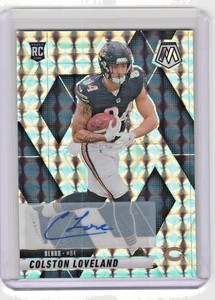 2025 Mosaic Colston Loveland Silver Mosaic Auto True Rookie Chicago Bears #304 - Picture 1 of 2