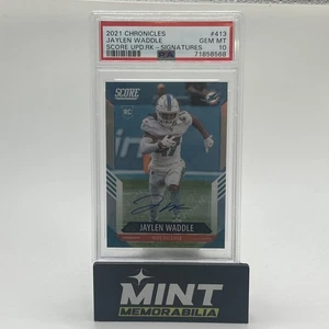 Jaylen Waddle RC Chronicles Score Auto /75 PSA 10 - Picture 1 of 5