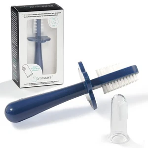 Toddler & Baby Toothbrush, Double Sided Toothbrush, 1 Pack, Navy - Picture 1 of 6