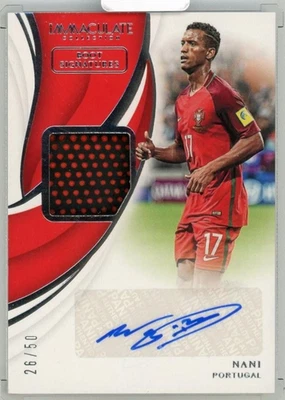 2018-19 Panini Immaculate Collection Nani Boot Signatures【26/50】 Portugal - Image 1 of 2