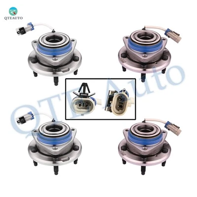 Juego de 4 conjuntos de cojinetes de cubo de rueda delantera-trasera para Pontiac Montana 2001-2004 AWD Foto 1 de 4