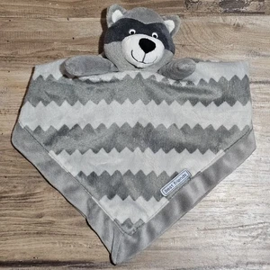 Carters Raccoon Baby Lovey Gray White 15" Plush Rattle Toy Security Blanket 2012 - Picture 1 of 5
