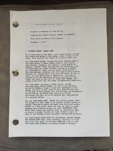 APOCALYPSE NOW REPO SCRIPT, DRAFT by FRANCIS FORD COPPOLA 2/3/75 John Milius - Picture 1 of 6