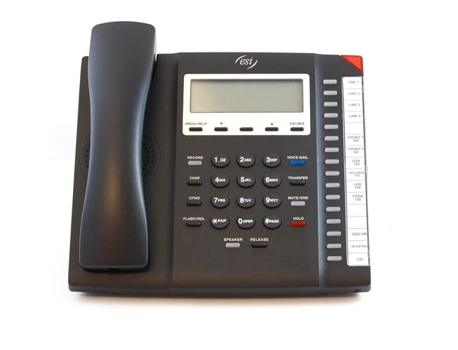 Fully Refurbished ESI Communications Server 5000-0593 40 Business Phone (Black)  - Image 1 of 1