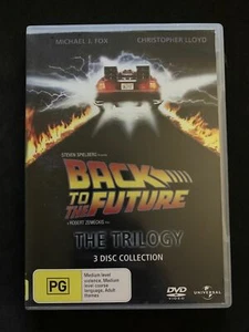 Back To The Future 1,2,3 - The Trilogy (DVD, 3-Disc Set) Michael J. Fox. Region4 - Picture 1 of 4