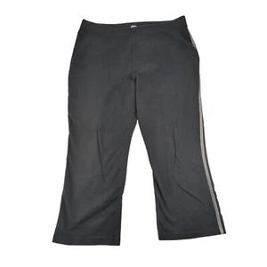 Womens Vintage Style & Co Sweatpants Size 1X Black White Stripe Made in USA - Picture 1 of 10