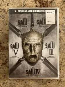 SAW Complete Horror Collection DVD BOX 1.2.3.4.5 Unrated, Uncut I-V Brand New - Picture 1 of 6