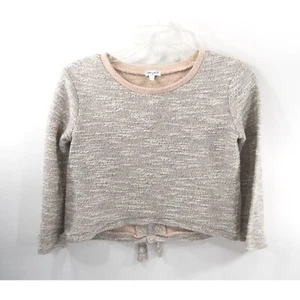 Espléndida Sudadera Rosa Plateada Metálica Cortada Tejida 12 Usada en Excelente Condición - Imagen 1 de 4