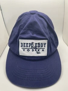 Deep Eddy Vodka Austin TX Adjustable Snapback Baseball Cap Hat Blue Bar Liquor - Picture 1 of 5