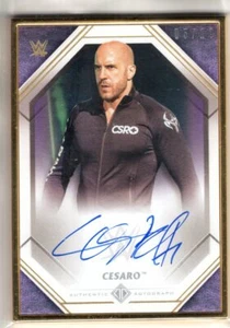2021 Topps WWE Transcendent Auto CESARO Gold Framed AUTOGRAPH 05/10 Purple SP - Picture 1 of 1