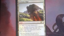 1X Tectonic Edge Friday Night Magic 2012 NM/EX FOIL MISCUT MTG CARD