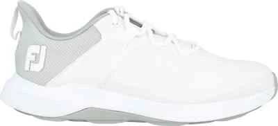 Zapatos de golf FootJoy ProLite 56924 blancos/grises claros para hombre sin clavos AMPLIOS Foto 1 de 4