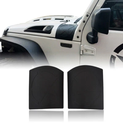 Protector de cubierta de capucha lateral negro cinco estrellas para Jeep Wrangler JK 07-18 Foto 1 de 4