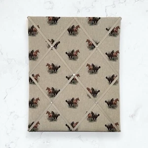 Horse Fabric Message Board, Notice Board, messages, equine, horse gift. - Picture 1 of 3