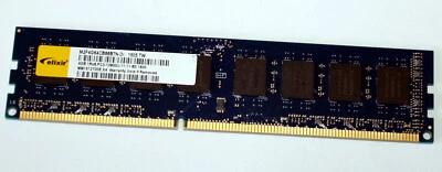 4 GB DDR3 RAM 240-pin 1Rx8 PC3-12800U  CL11   'Elixir M2F4G64CB88B7N-DI' - Image 1 of 2