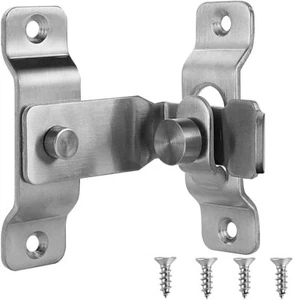 Jqk Flip Door Latch, 90 Degree Heavy Duty Stainless Steel Bar Gate Lat - Picture 1 of 5