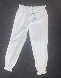 United Colors Of Benetton white Girl pants size XS 4-5 years i825 - Picture 1 of 6