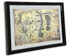 Carte Terre De Demi Avec Miroir 32x22 CM - Le Hobbit